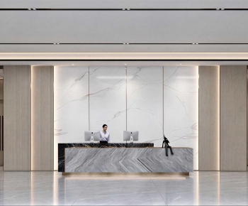 Modern Office Reception Desk-ID:793984897