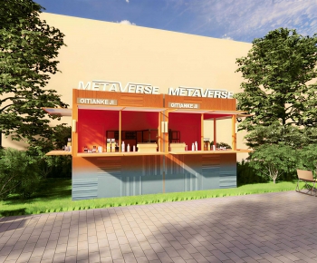 Modern Facade Element-ID:544258129