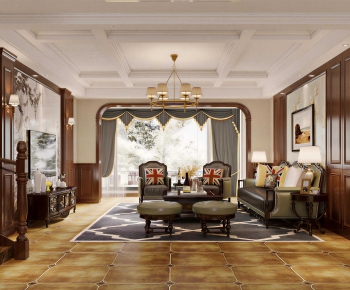 American Style A Living Room-ID:644191988