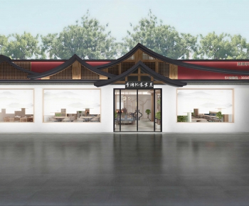 New Chinese Style Facade Element-ID:520664935