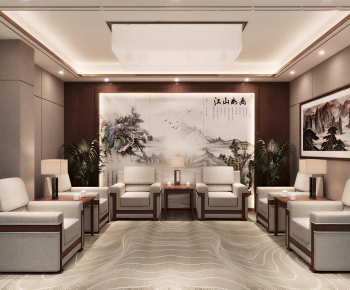 New Chinese Style Reception Room-ID:985048063
