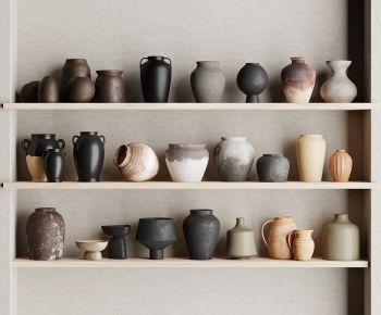Wabi-sabi Style Clay Pot-ID:650346993