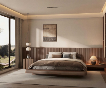 Wabi-sabi Style Bedroom-ID:147016053