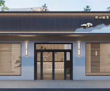 New Chinese Style Facade Element-ID:249582058