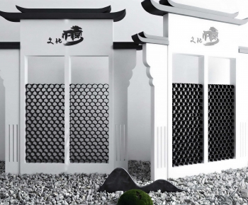 New Chinese Style Landscape Wall-ID:365499971