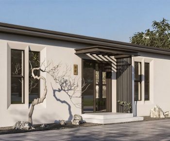New Chinese Style Facade Element-ID:187853109