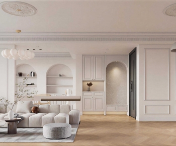 French Style A Living Room-ID:871413958