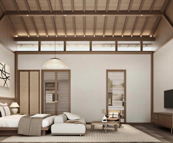 Wabi-sabi Style Bedroom-ID:571175103