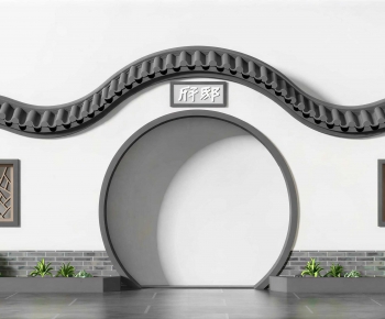 New Chinese Style Building Component-ID:274698028