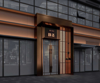 New Chinese Style Facade Element-ID:836769107