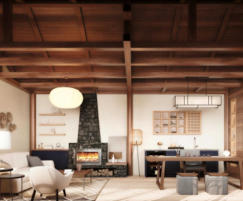 Japanese Style A Living Room-ID:579409699