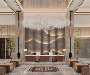 New Chinese Style Lobby Hall-ID:453227047