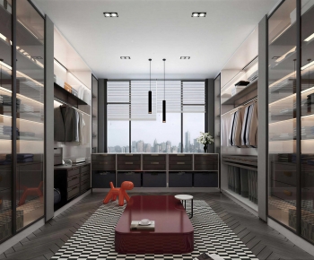 Modern Clothes Storage Area-ID:852078918