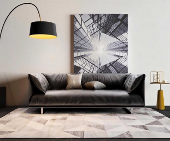 Modern Three-seat Sofa-ID:846892121