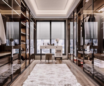 Modern Clothes Storage Area-ID:579267028