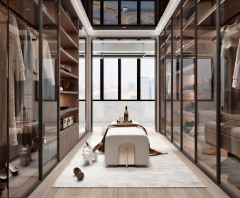 Modern Clothes Storage Area-ID:658719539