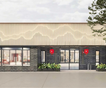 New Chinese Style Facade Element-ID:978980187