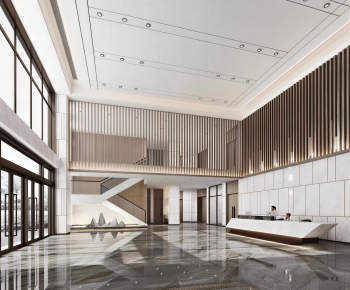 New Chinese Style Office Reception Desk-ID:340472944