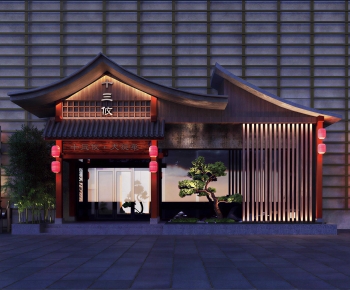 New Chinese Style Facade Element-ID:662137037