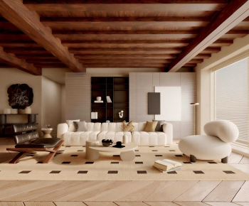 Modern A Living Room-ID:730366951