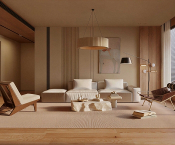 Wabi-sabi Style A Living Room-ID:613697059