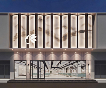 New Chinese Style Facade Element-ID:267560539