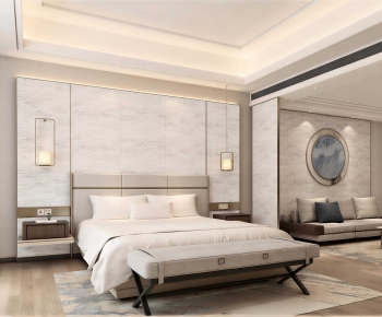 New Chinese Style Bedroom-ID:661746989
