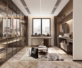 Modern Clothes Storage Area-ID:293801075