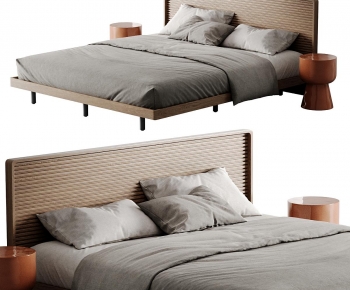 Modern Double Bed-ID:732673885