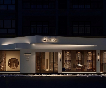 New Chinese Style Facade Element-ID:699934964