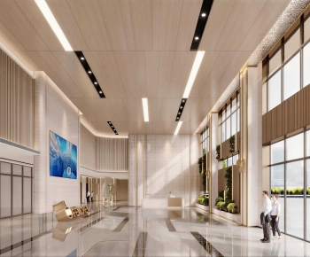 Modern Office Reception Desk-ID:643966911