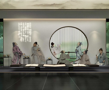 New Chinese Style Exhibition Hall-ID:449090966