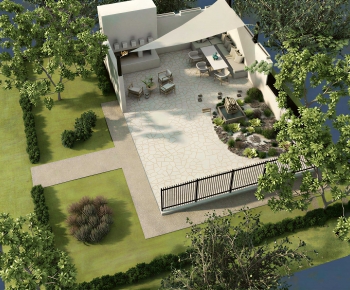 New Chinese Style Courtyard/landscape-ID:800007108