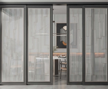 New Chinese Style Sliding Door-ID:980262999