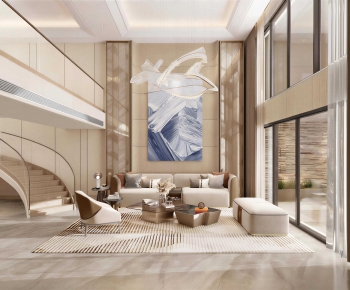 Modern A Living Room-ID:615333083