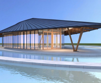 New Chinese Style Appearance Of Commercial Building-ID:199170113