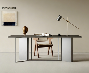 Modern Computer Desk And Chair-ID:483753925