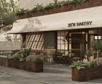 Wabi-sabi Style Facade Element-ID:613802918