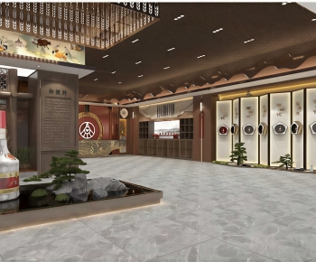 New Chinese Style Exhibition Hall-ID:866626987
