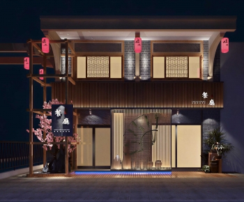 New Chinese Style Facade Element-ID:857774028