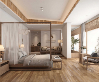 Wabi-sabi Style Guest Room-ID:143486989