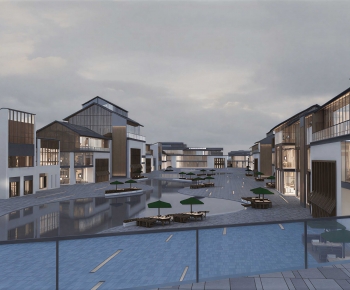 New Chinese Style Commercial Street-ID:351317882