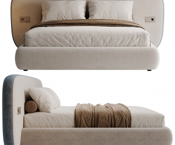 Modern Double Bed-ID:714766986