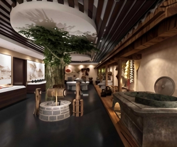 New Chinese Style Exhibition Hall-ID:445950982