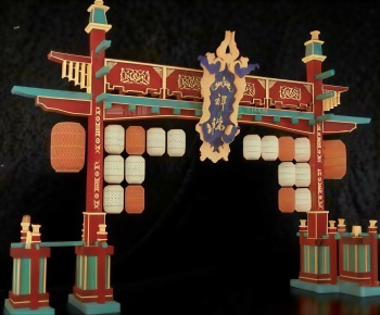 New Chinese Style Decorated Archway-ID:487006905