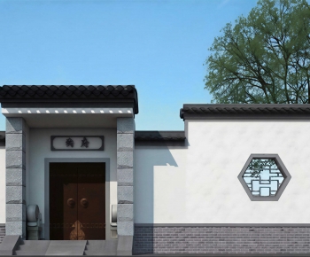 New Chinese Style Facade Element-ID:652343998