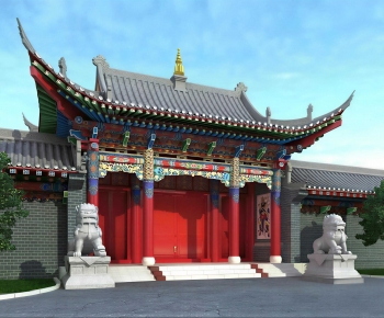 Chinese Style Facade Element-ID:950129086