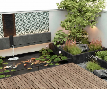 New Chinese Style Rockery Waterscape-ID:452116974