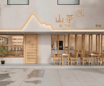 New Chinese Style Facade Element-ID:473802093