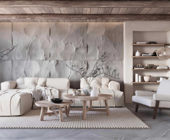 Wabi-sabi Style A Living Room-ID:335599901